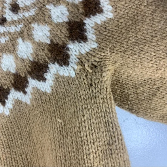 Vintage hand made wool sweater , cardigan fairy - Picture 6 of 11